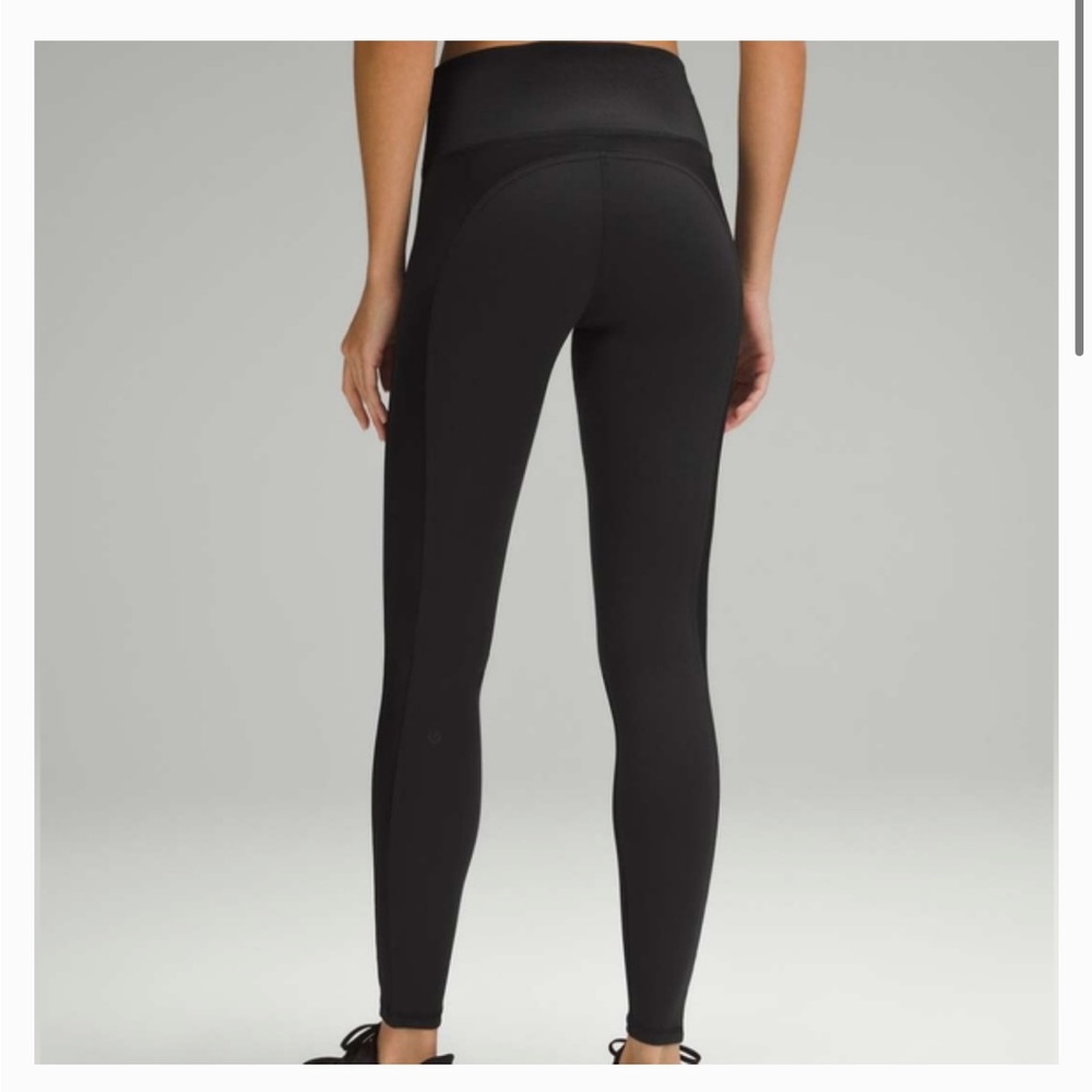 Lululemon Satin Panel Wunder train 25” leggings